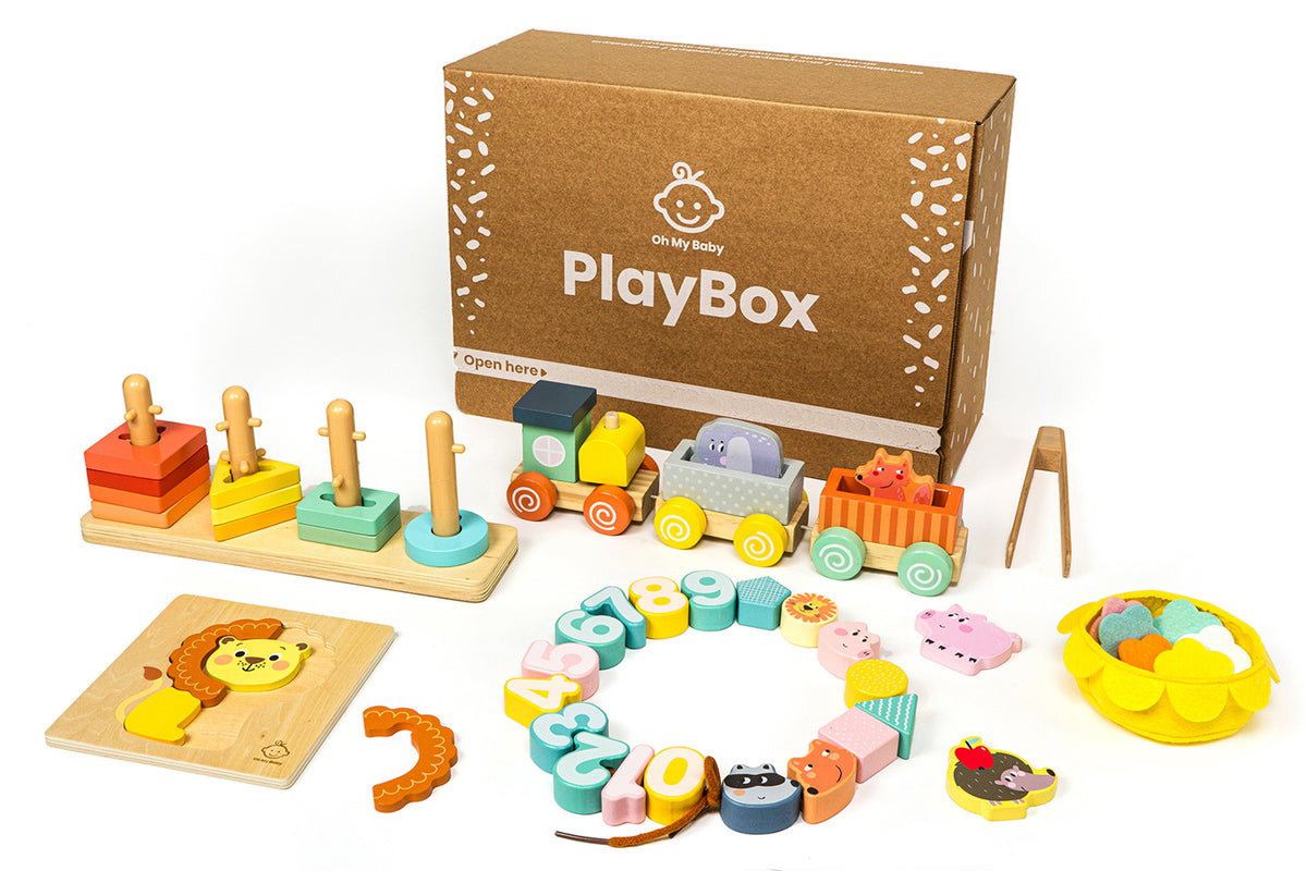 Juguetes educativos bebé 5 meses, 6 meses, Play Box
