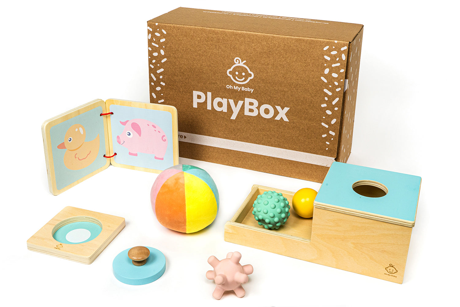 Juguetes educativos bebé meses, meses Play Box Oh My Baby