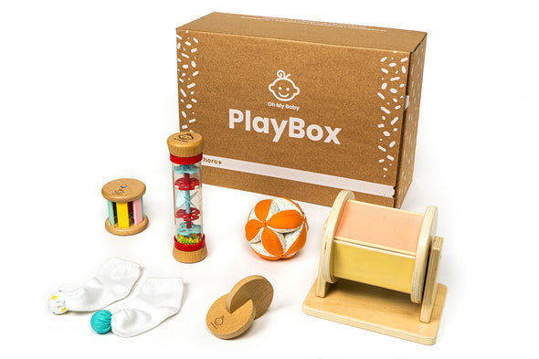 Play Box '¿Qué está pasando?' (5-6 meses) - Pack regalo 6 cajas